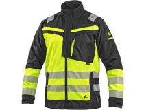 Blůza CXS NAOS, pánská, černo-žlutá, HI-VIS, reflexní pruhy