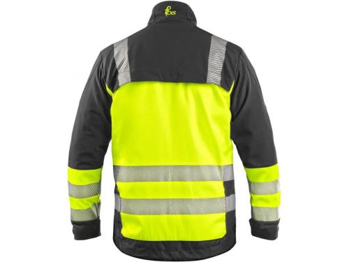 Blůza CXS NAOS, pánská, černo-žlutá, HI-VIS, reflexní pruhy