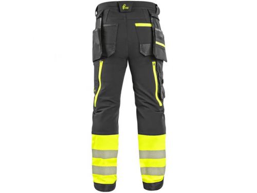 Kalhoty CXS NAOS pánské, HI-VIS, reflexní pruhy